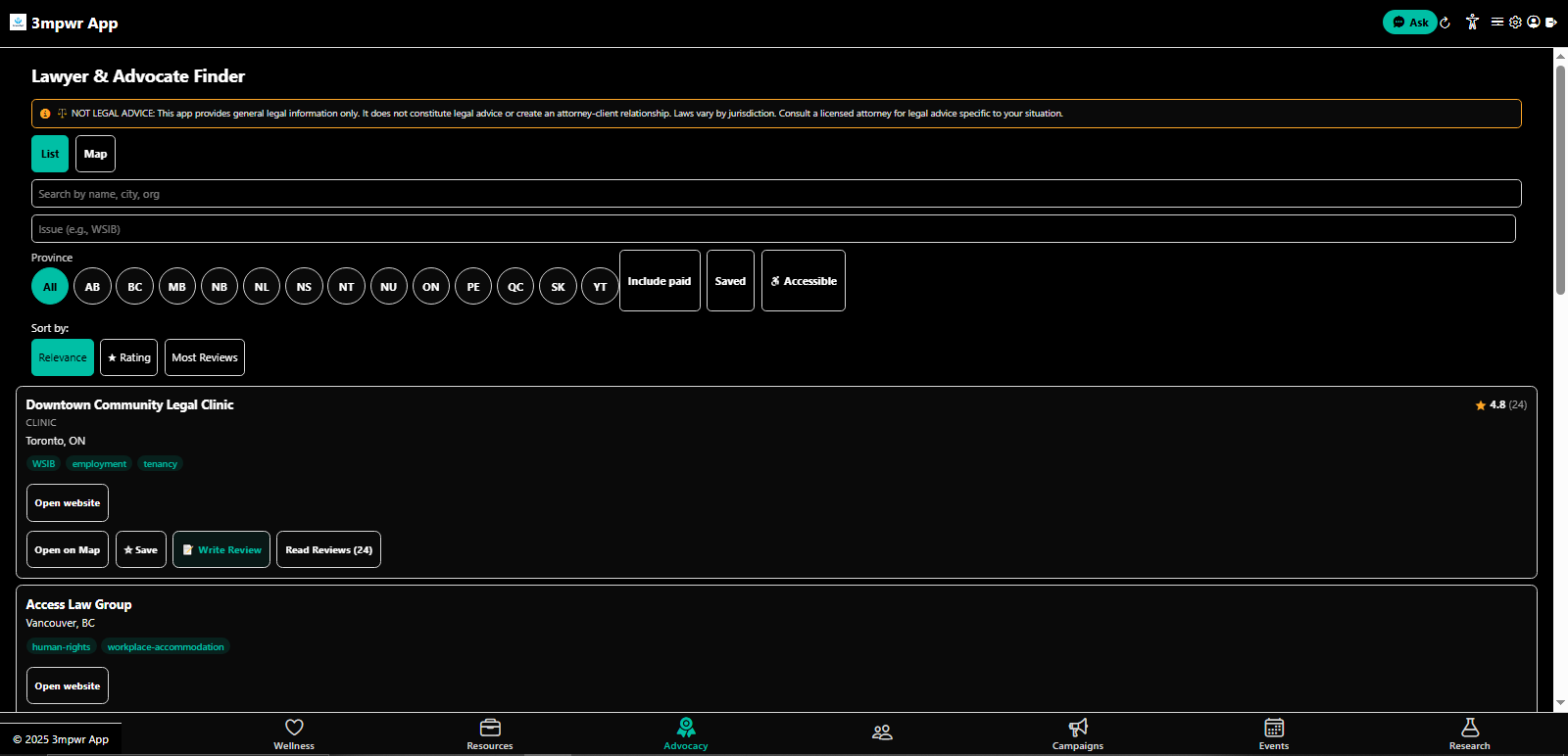 Lawyer & Advocate Finder