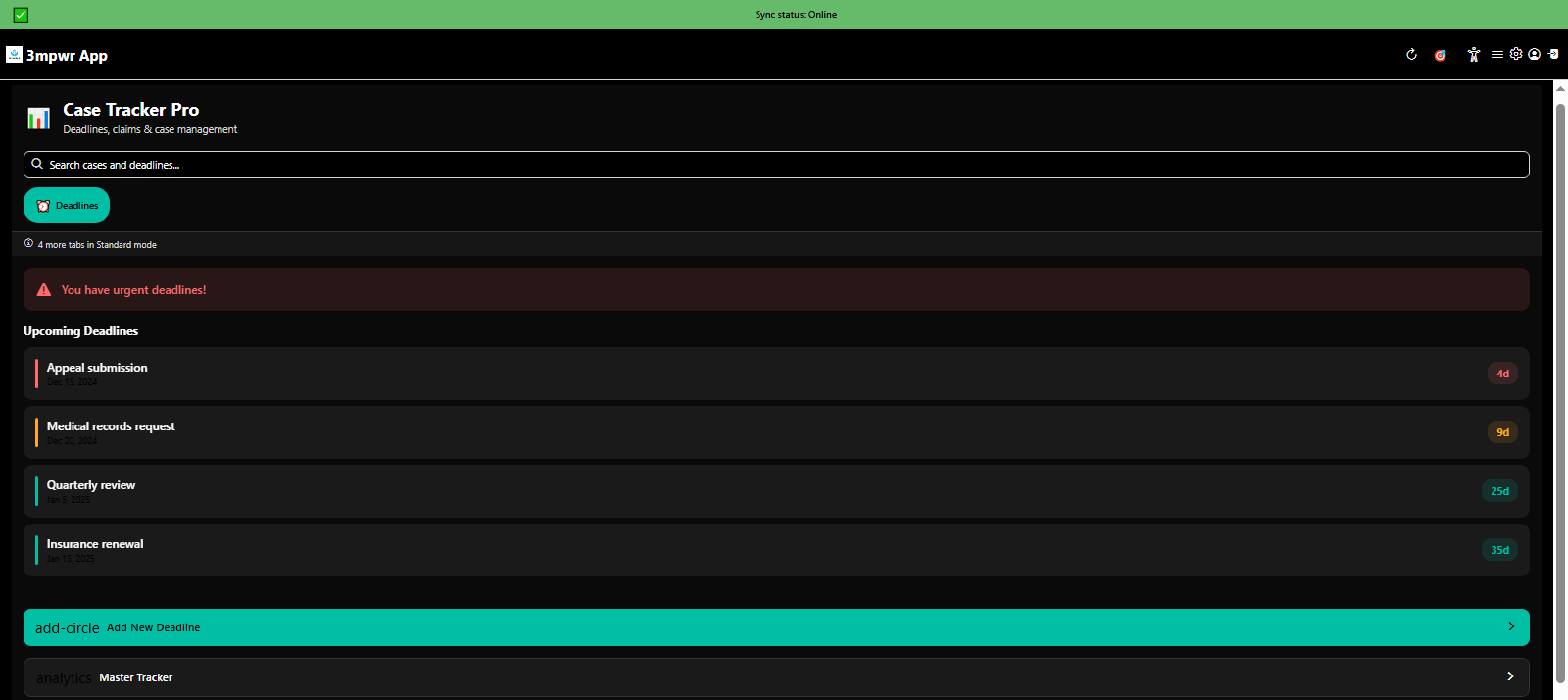 Start your first workers compensation case - guided onboarding tutorial - 3mpwrApp beta