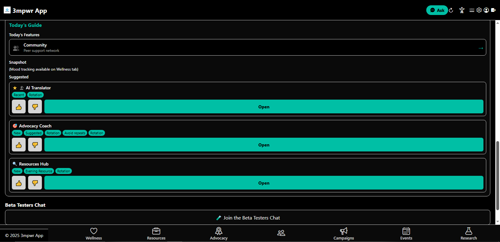 Dashboard additional features