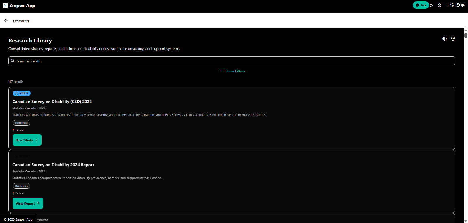 Research document viewer