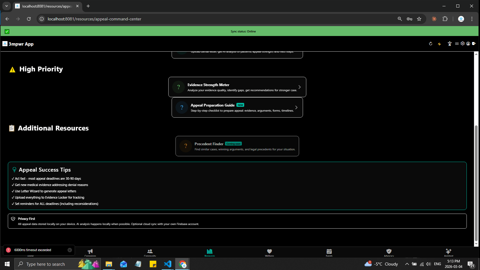 Appeal Command Center with additional resources, success tips, and strategy guidance - workers comp appeals - 3mpwrApp