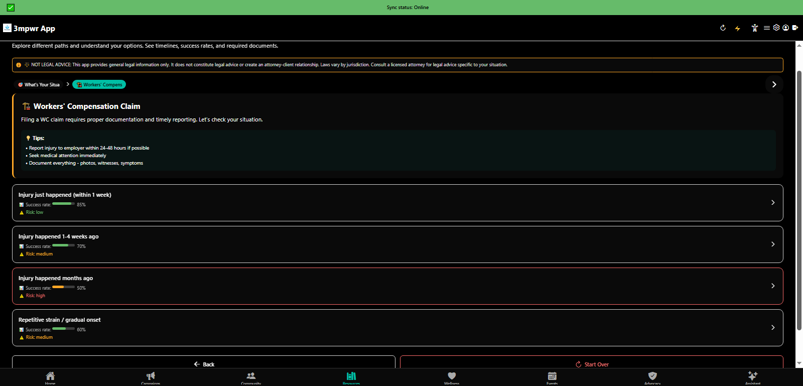 Interactive Policy Simulator: File a workers compensation claim walkthrough - step-by-step tutorial - 3mpwrApp