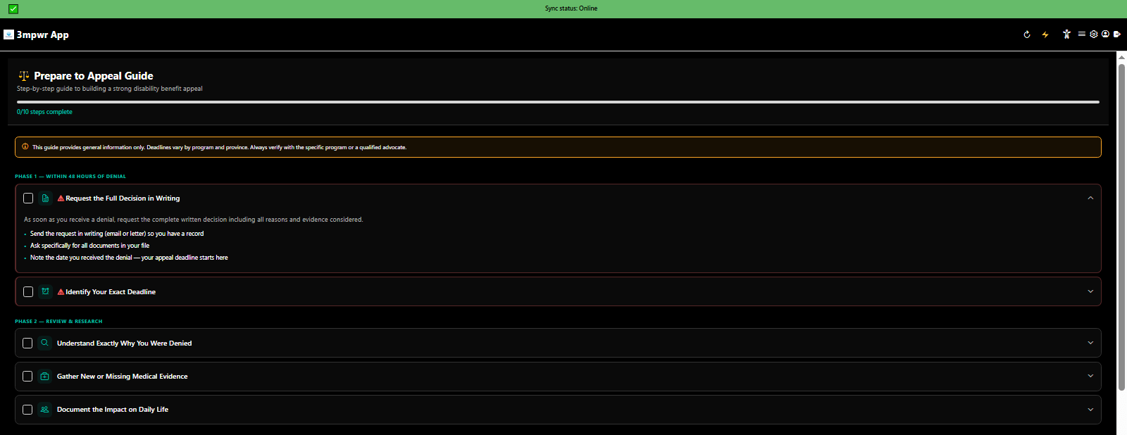 Prepare to Appeal comprehensive guide covering evidence gathering and deadline preparation - 3mpwrApp appeals