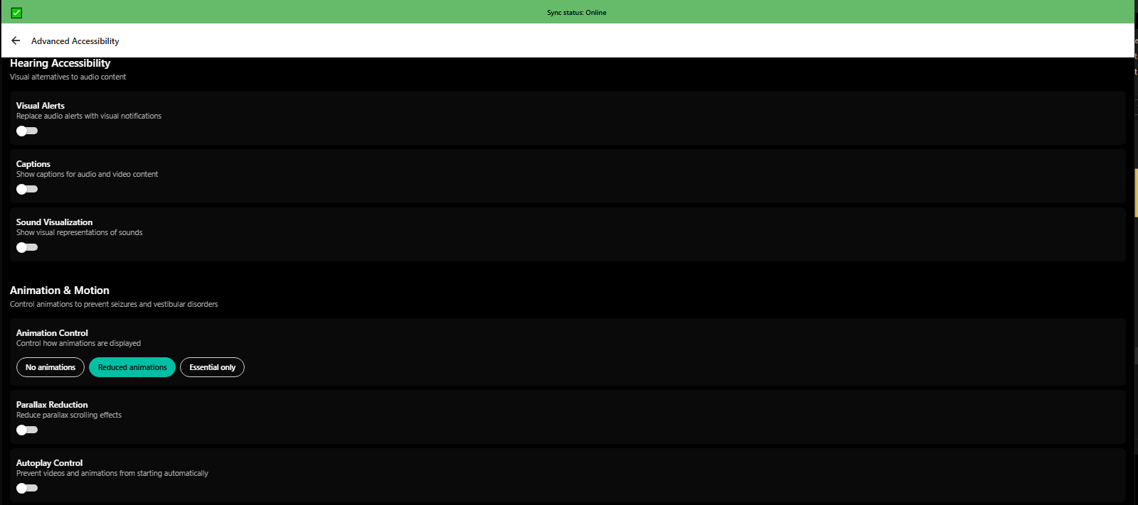 Advanced accessibility auditory settings: captions, visual alerts, haptic feedback - 3mpwrApp hearing