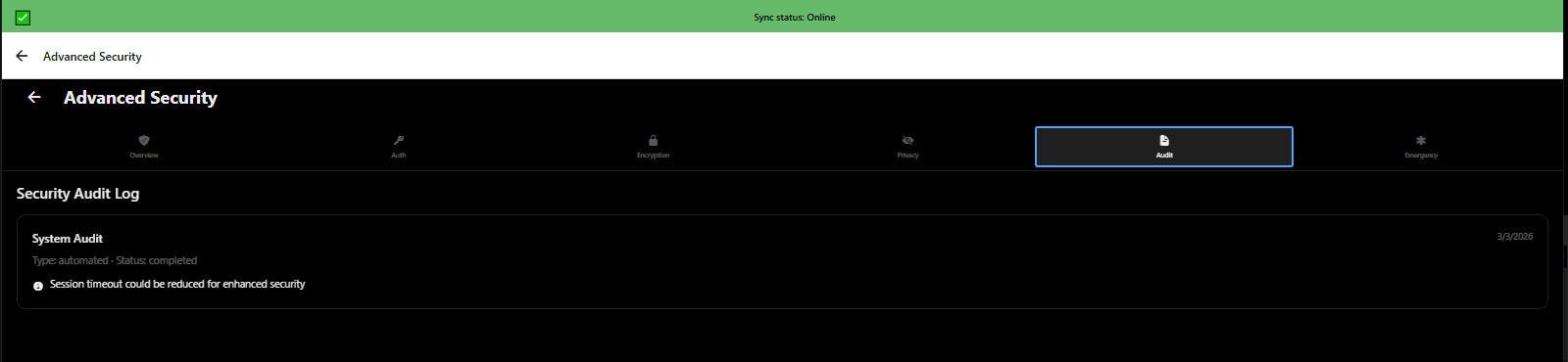 Advanced security audit log showing who accessed your data and when - HIPAA compliance - 3mpwrApp
