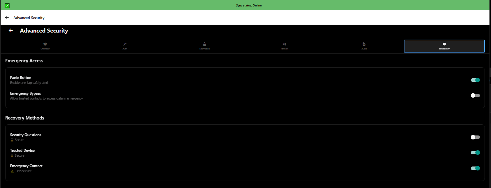 Advanced security emergency access for trusted contacts in crisis situations - 3mpwrApp safety