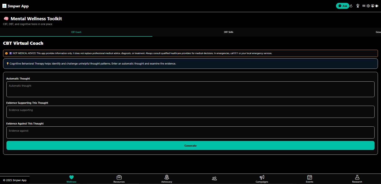 Mental Wellness Toolkit